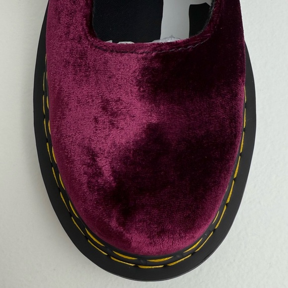 Dr. Martens Addina Heaven Marc Jacobs Velvet Shoes Cherry Red Mary Janes UK 6 - Picture 9 of 17